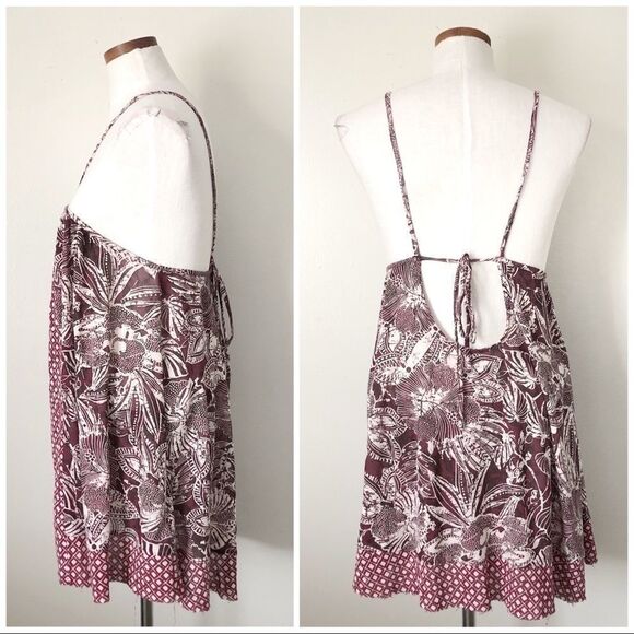 Urban Outfitters Floral Halter knit tank top Large - Picture 2 of 3